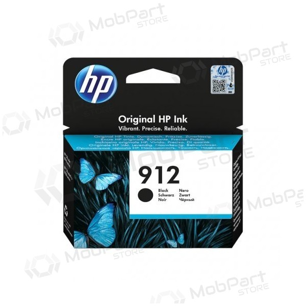 Cartucho de tinta negra Hewlett-Packard 912 (3YL80AE) para impresoras de inyección de tinta, 1000 páginas