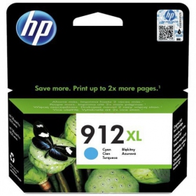HP (3YL81AE, 912XL), cartucho cian para impresoras de inyección de tinta, 825 páginas.