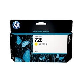 Cartucho de tinta HP 728 (F9J65A), amarillo