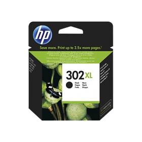 Cartucho de tinta negra HP n.º 302XL (F6U68AE) para impresoras de inyección de tinta, 480 páginas