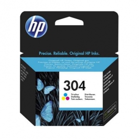 Cartucho tricolor HP No.304 (N9K05AE) para impresoras de inyección de tinta, 100 páginas