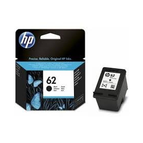 Cartucho de tinta negra HP No.62 (C2P04AE) para impresoras de inyección de tinta, 200 páginas.
