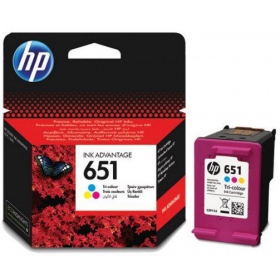 HP No.651 (C2P11AE), cartucho tricolor para impresoras de inyección de tinta, 300 páginas.