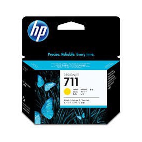 HP No.711 (CZ132A), cartucho amarillo para impresoras de inyección de tinta