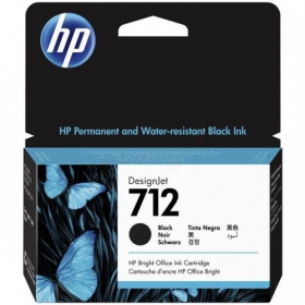 HP nº 712 (3ED70A), cartucho de tinta negro para impresoras de inyección de tinta, 29 ml.