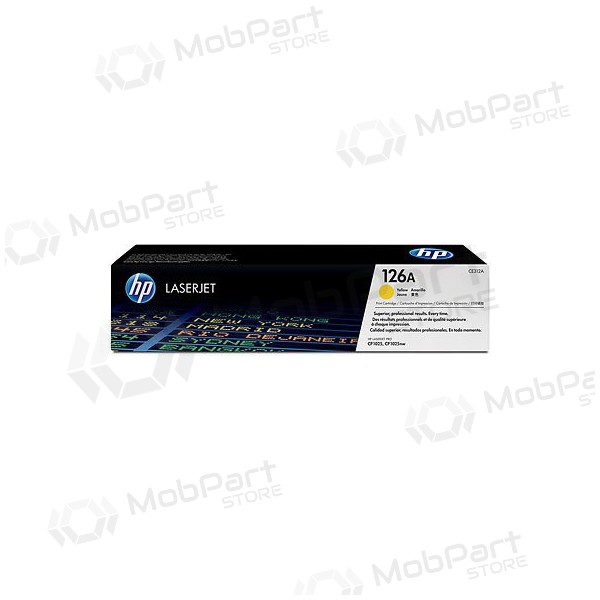 HP 126A (CE312A), amarillo cartucho para impresoras láser, 1000 paginas.