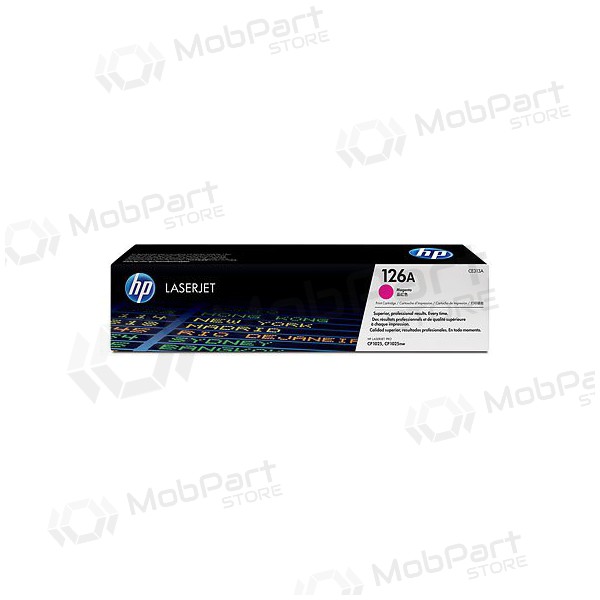 HP 126A (CE313A), cartucho magenta para impresoras láser, 1000 páginas.