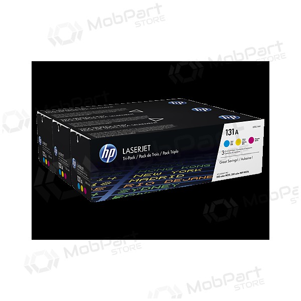 HP 131A (U0SL1AM) (CF211A+CF212A+CF213A), , , amarillo cartucho para impresoras láser, 5400 paginas.