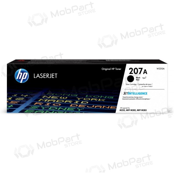 Cartucho de tóner láser HP 207A (W2210A), negro