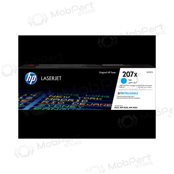 HP 207X W2211X, tóner cian para impresoras láser