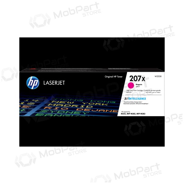 HP 207X W2213X, cartucho de tóner magenta para impresoras láser