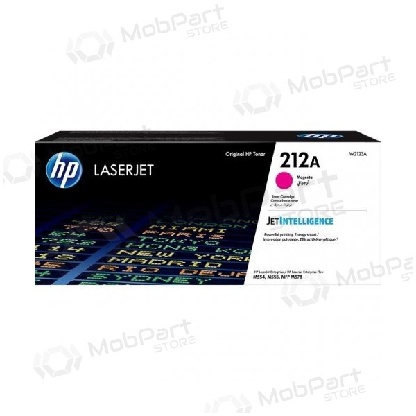 Cartucho de tóner láser HP 212A (W2123A), magenta