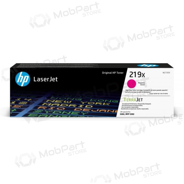 Cartucho de tóner láser HP 219X (W2193X), magenta