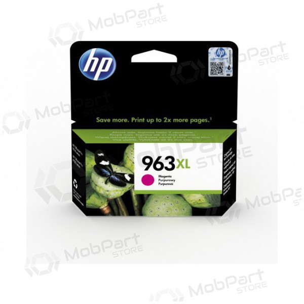 Cartucho HP (3JA28AE, 963XL) magenta para impresoras de inyección de tinta, 1600 páginas.