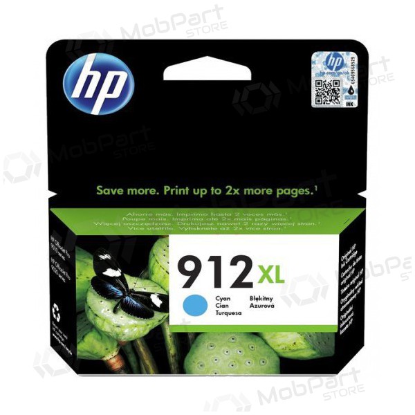 HP (3YL81AE, 912XL), cartucho azul para impresoras de inyección de tinta, 825 páginas.