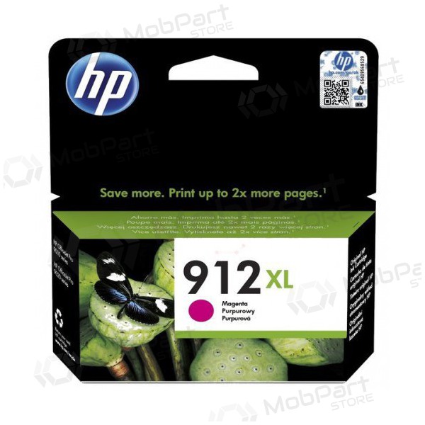 HP (3YL82AE, 912XL), cartucho púrpura para impresoras de inyección de tinta, 825 páginas.
