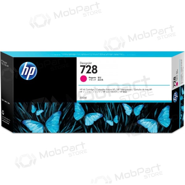 Cartucho de tinta HP 728 (F9K16A), magenta (SPEC)