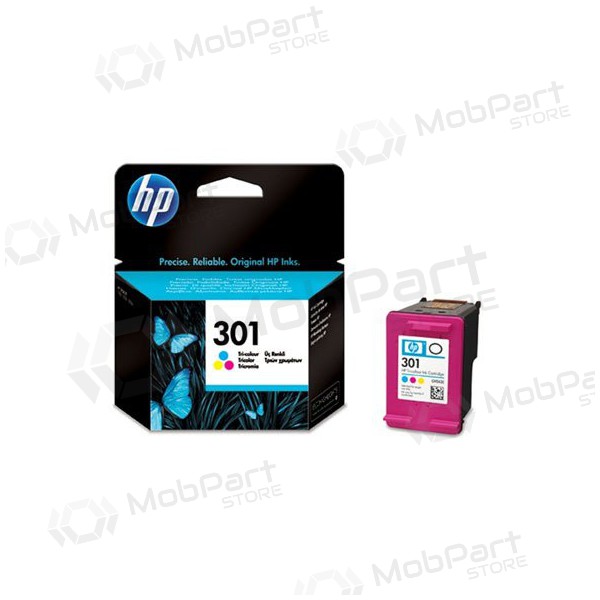 HP No.301 (CH562EE), cartucho tricolor para impresoras de inyección de tinta, 165 páginas.