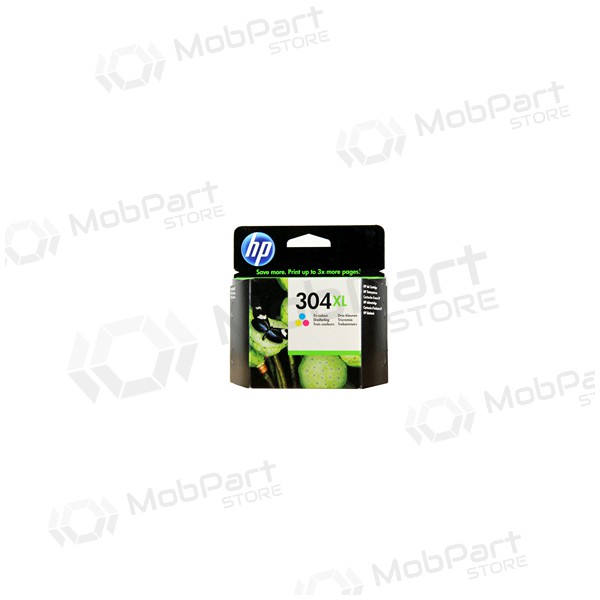 HP No.304 XL (N9K07AE), cartucho tricolor para impresoras de inyección de tinta, 300 páginas.