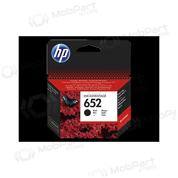 HP No.652 (F6V25AE), cartucho negro para impresoras de inyección de tinta, 360 págs.