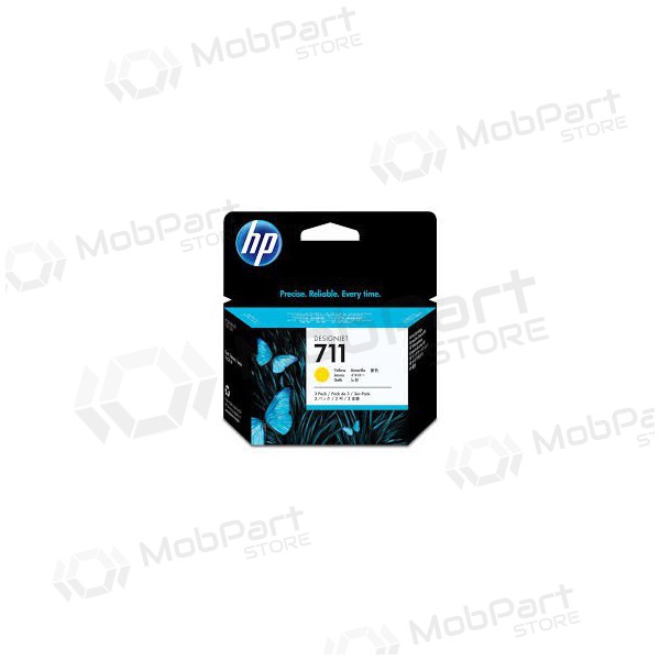 HP No.711 (CZ136A), amarillo cartucho para impresoras de inyección de tinta