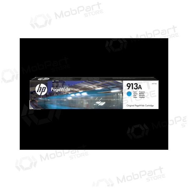 HP n.º 913A - F6T77AE, cartucho de tinta cian para impresoras de inyección de tinta, 3000 páginas.