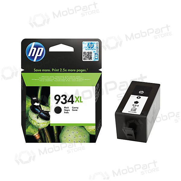 HP No.934XL HC (C2P23AE), cartucho de tinta negro para impresoras de inyección de tinta, 1000 páginas.