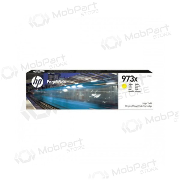 HP No.973X (F6T83AE), amarillo cartucho para impresoras de inyección de tinta, 7000 paginas.