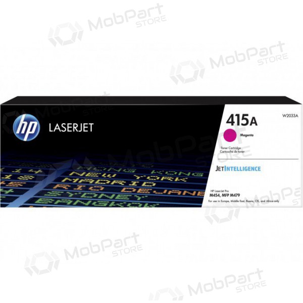 HP (W2033A, 415A), cartucho magenta para impresoras láser