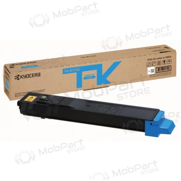 Kyocera (1T02P3CNL0, TK-8115C),  cartucho para impresoras láser, 6000 paginas.