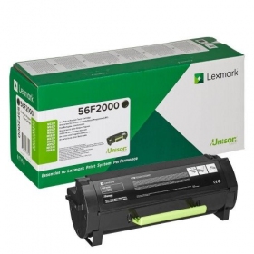 Cartucho de tóner láser Lexmark 56F2000, negro