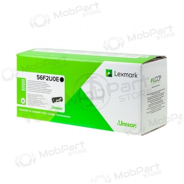 Lexmark 56F2U0E, cartucho negro para impresoras láser, 25000 páginas.