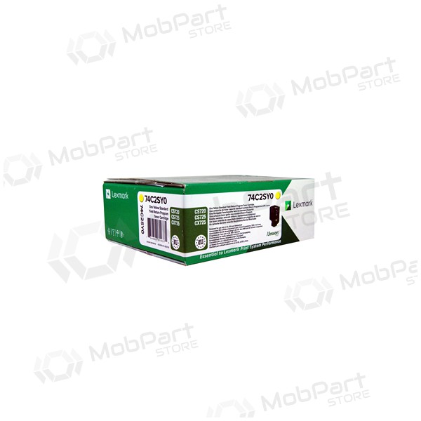 Lexmark return (74C2SYE, 074C2SY0), amarillo cartucho para impresoras láser, 7000 paginas.