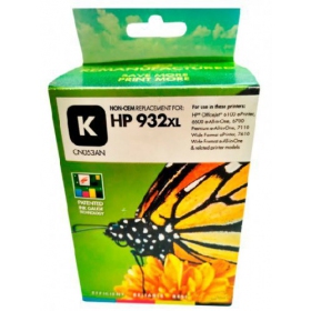 Cartucho no original Static Control HP 932XL (CN053AE), negro para impresoras de inyección de tinta, 1000 páginas