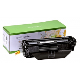 Cartucho compatible Static Control HP Q2612A/CRG103/303/703/FX-10, negro para impresoras láser, 2000 páginas.