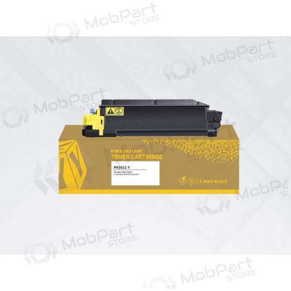 Cartucho de tóner compatible HYB PK5011Y amarillo para impresoras láser Triumph Adler - Utax P-C 3065/ 3061/ 3060, 5000 páginas.
