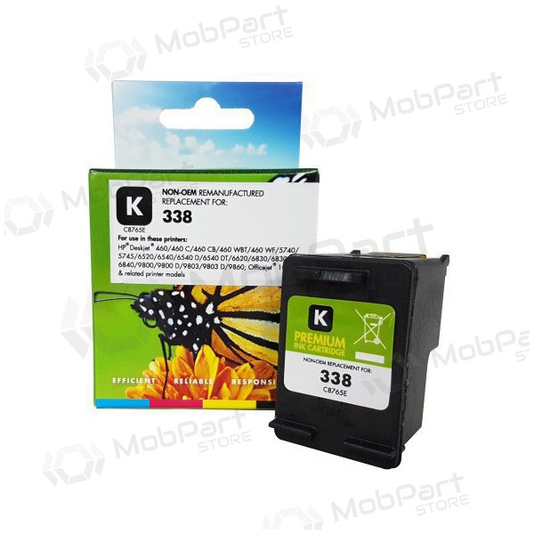Compatible Static Control HP 338 (C8765EE), cartucho de tinta negro para impresoras de inyección de tinta, 480 páginas.