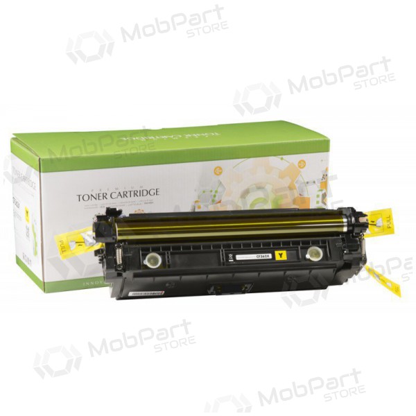Tóner compatible Static Control HP 508X CF362X/CRG040H, amarillo, para impresoras láser, 9500 páginas.