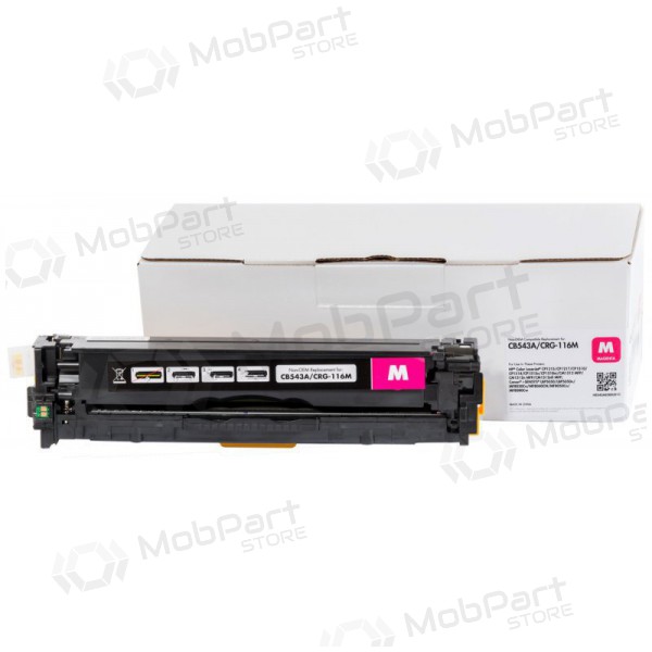 Cartucho de tóner compatible Static Control HP CB543A/CE323A/CF213A/ Canon CRG716, magenta, para impresoras láser, 1400 páginas.