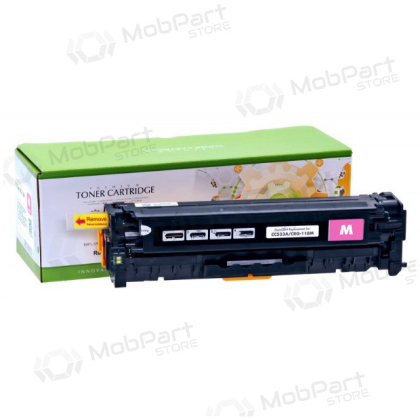 Cartucho no original Static Control HP CC533A IP Safe, magenta, para impresoras láser, 2800 páginas.
