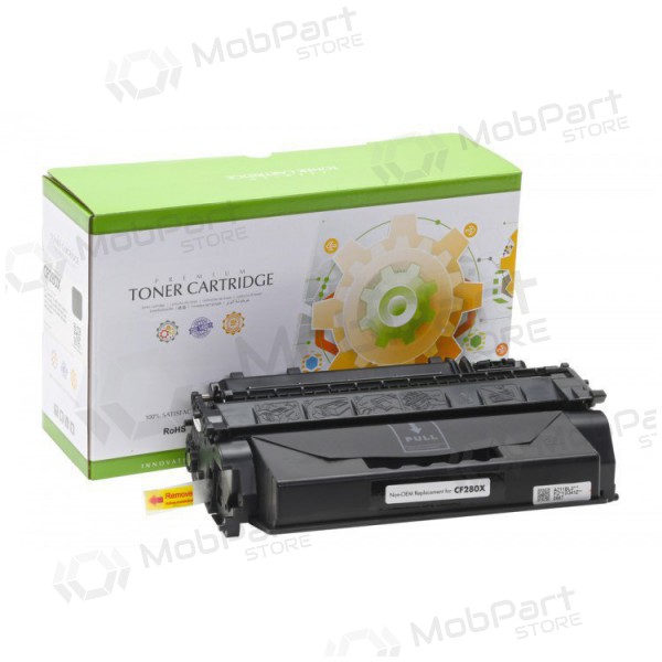 Cartucho de tóner compatible Static Control HP CF280X, negro, para impresoras láser, 6900 páginas.