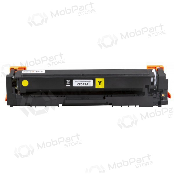 Tóner compatible HP 203A (CF542A) amarillo con chip nuevo para impresoras láser, 1400 páginas.