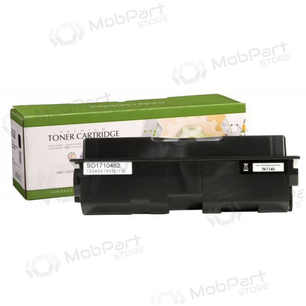 Cartucho de tóner compatible Static Control Kyocera TK1140, negro, para impresoras láser, 7200 páginas.