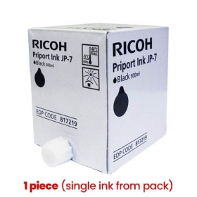 Cartucho de tinta Ricoh JP-7 (817219), negro (1 unidad)