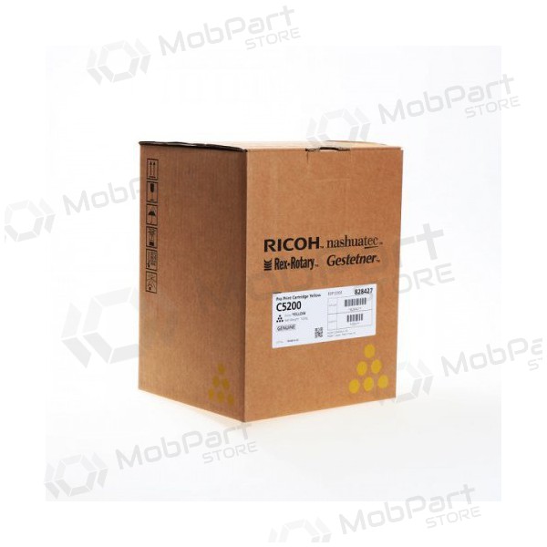 Ricoh C5200 (828427), cartucho amarillo para impresoras láser, 24000 páginas