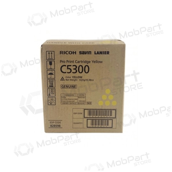 Ricoh C5300 (828602), amarillo cartucho para impresoras láser, 26000 paginas.