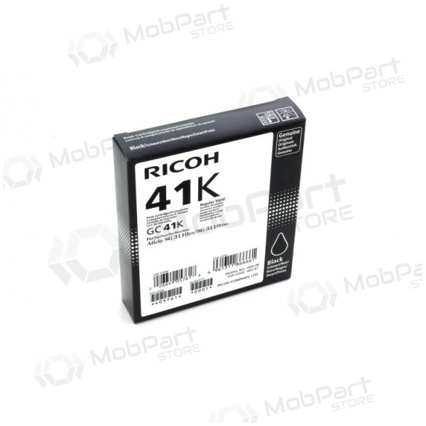 Cartucho de tinta Ricoh GC41K (405761), negro