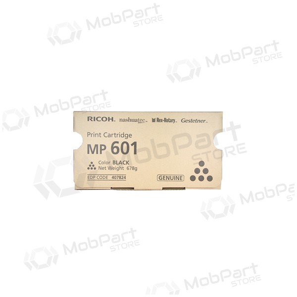 Ricoh MP601 (407824), negro cartucho para impresoras láser, 25000 paginas.
