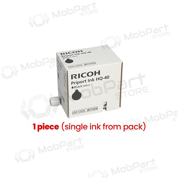 Cartucho de tinta Ricoh Priport HQ-40 (817225), negro (1 unidad)
