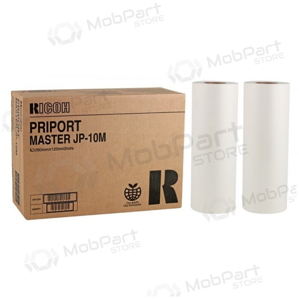 Ricoh Priport Master JP-10M (893027) (2 ROLLS/pack) Suministros para duplicadora digital de 280x125mm